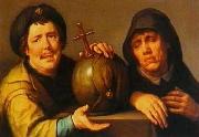 Cornelisz van Haarlem Heraclitus and Democritus Sweden oil painting artist